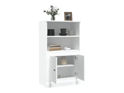 Aparador alto blanco 60x35,5x103,5 cm madera contrachapada