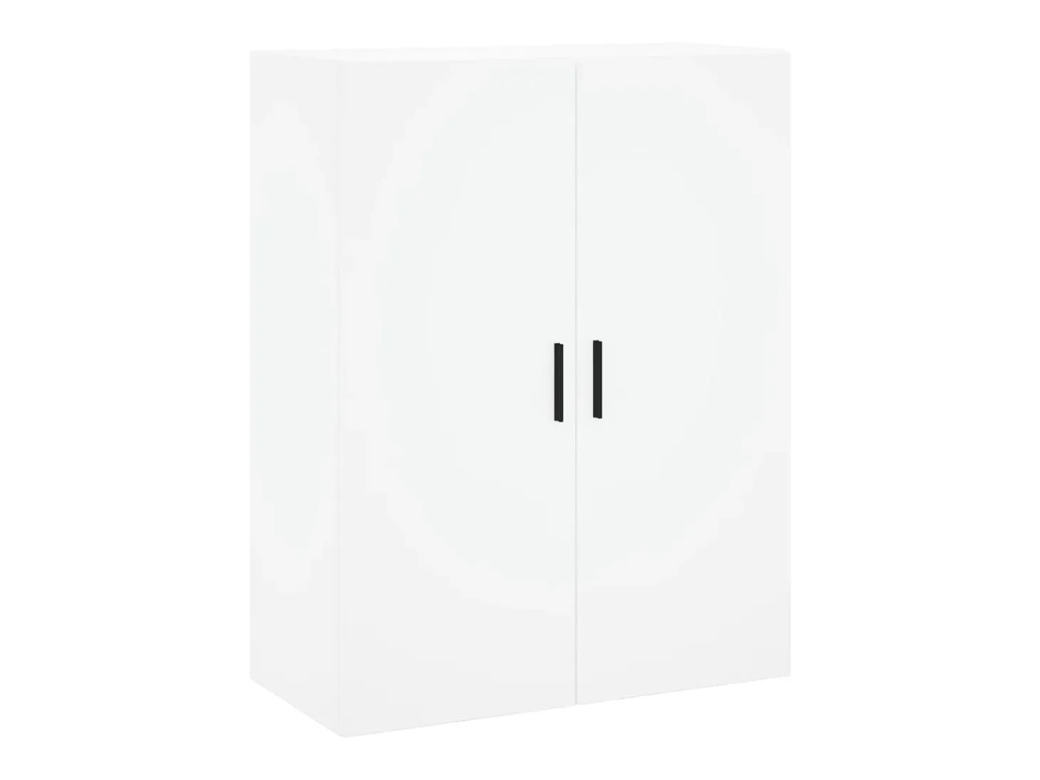 Aparador alto blanco 69,5x34x180 cm Madera contrachapada