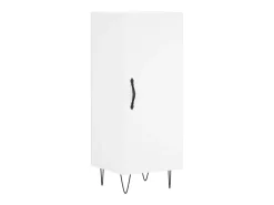 Aparador alto blanco 34,5x34x180 cm Madera contrachapada