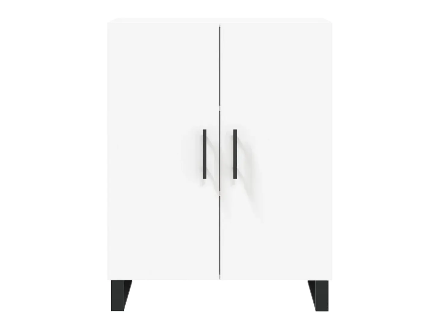 Aparador alto blanco 69,5x34x180 cm Madera contrachapada