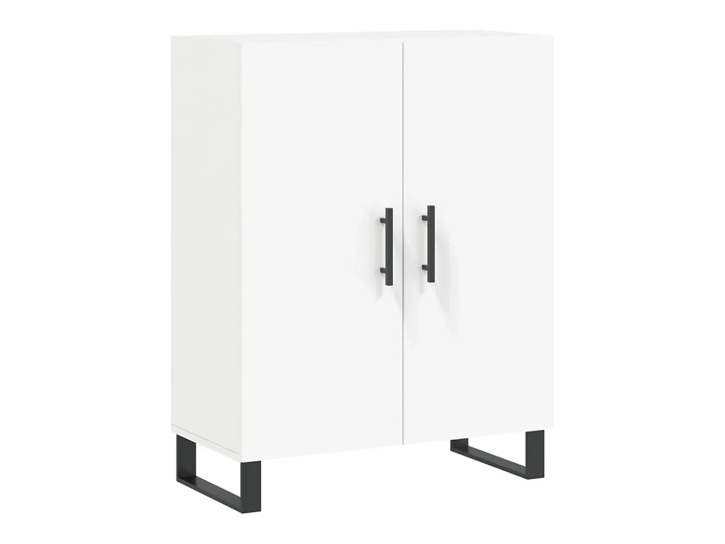 Aparador alto blanco 69,5x34x180 cm Madera contrachapada