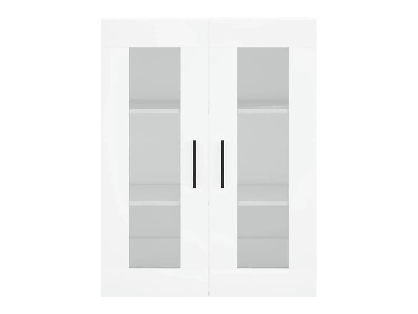 Aparador alto blanco 69,5x34x180 cm Madera contrachapada