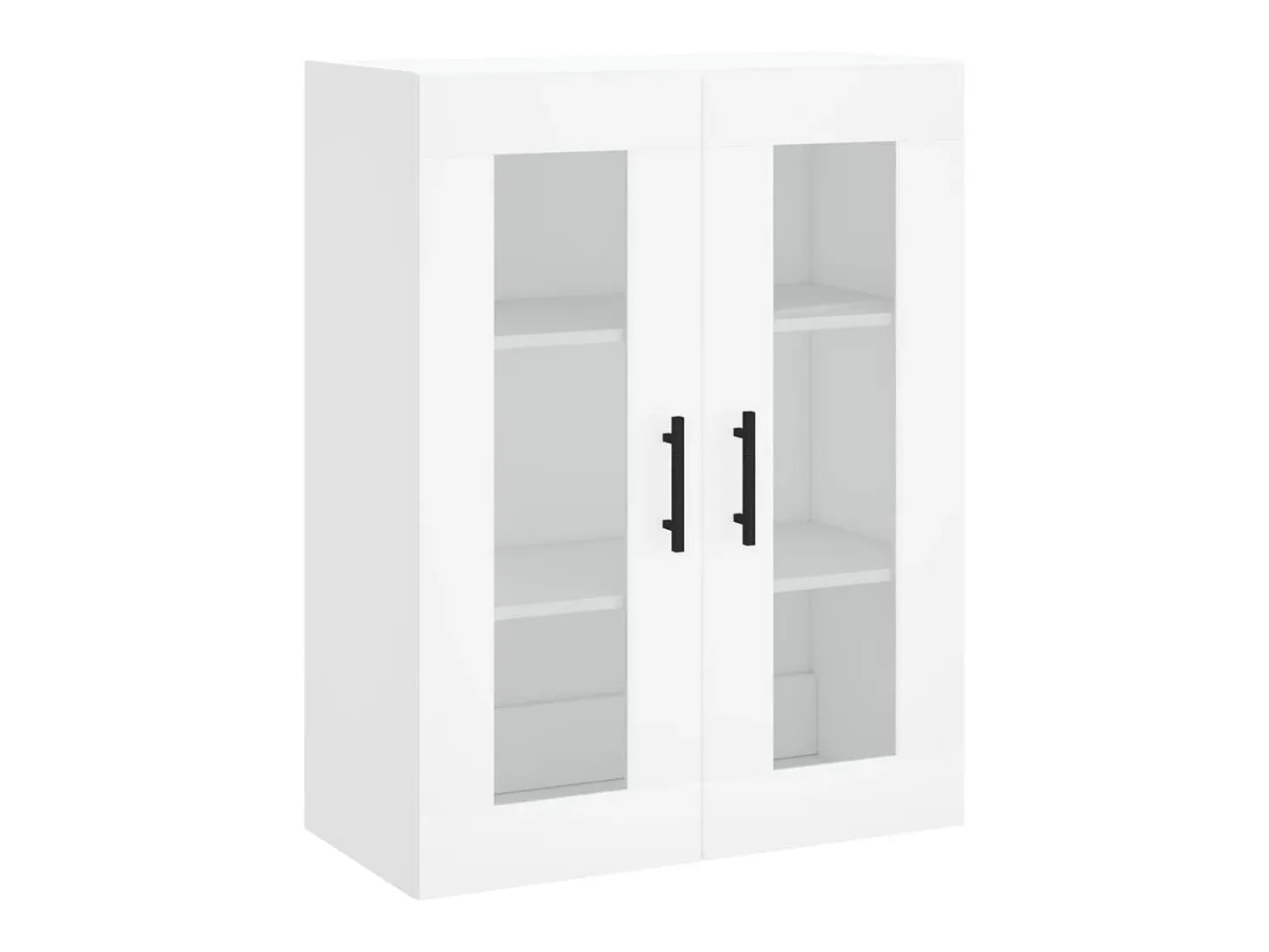 Aparador alto blanco 69,5x34x180 cm Madera contrachapada