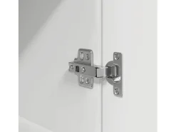 Aparador alto blanco 37,5x35x180 cm madera de ingeniería