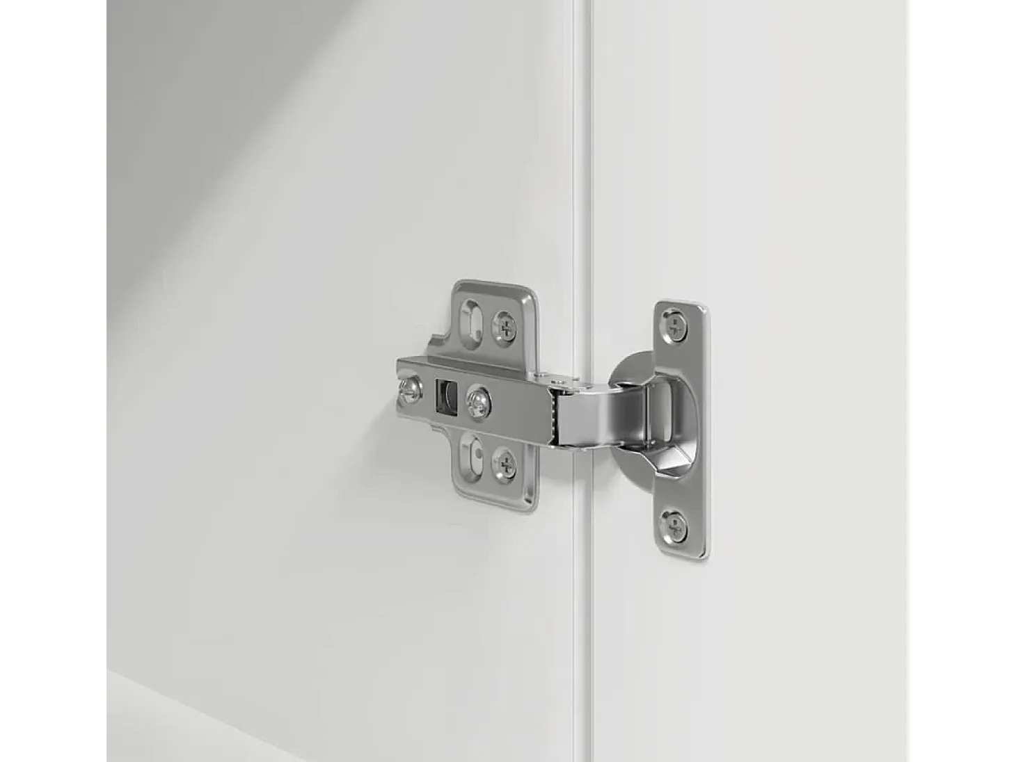 Aparador alto blanco 37,5x35x180 cm madera de ingeniería