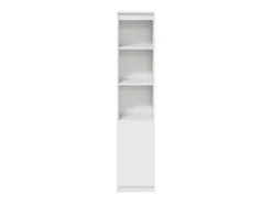 Aparador alto blanco 37,5x35x180 cm madera de ingeniería