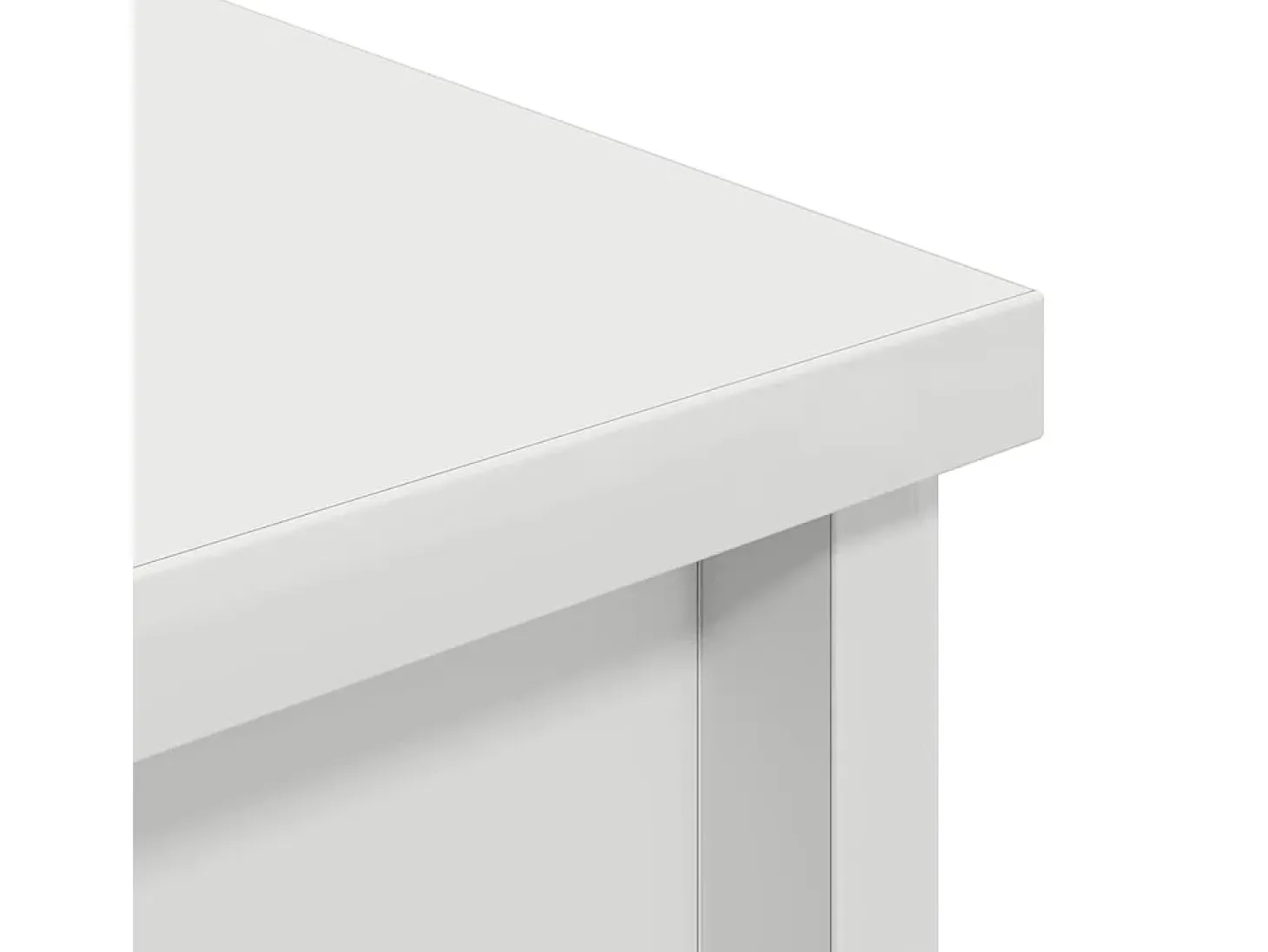 Aparador alto blanco 37,5x35x180 cm madera de ingeniería