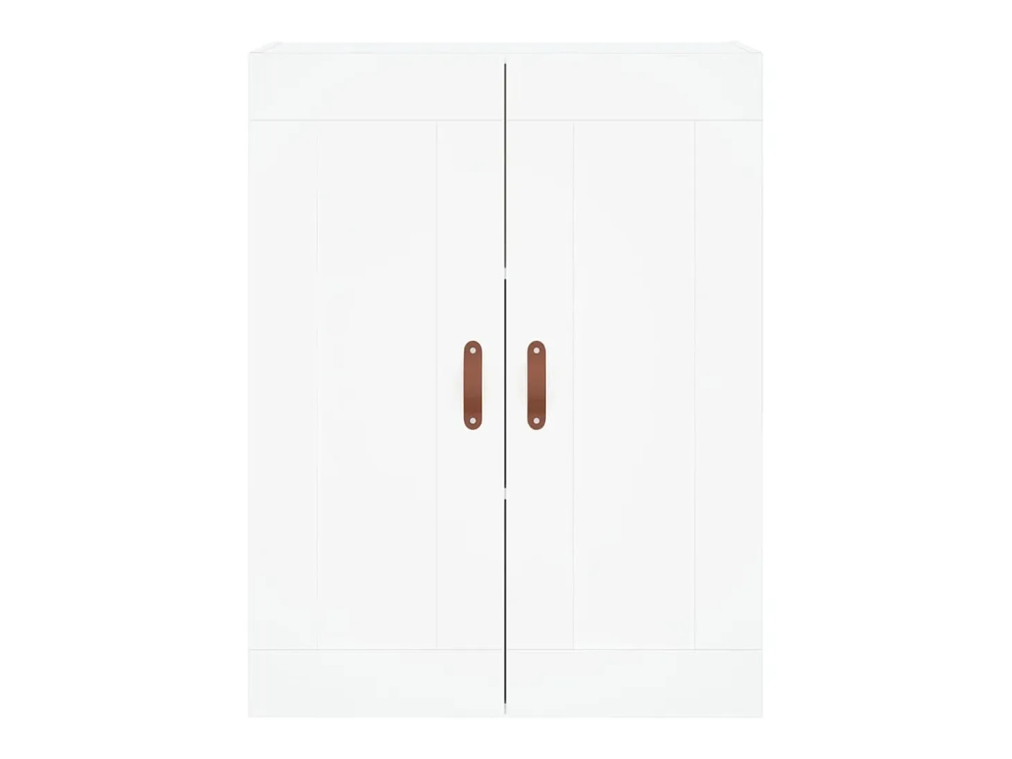 Aparador alto blanco 69,5x34x180 cm Madera contrachapada