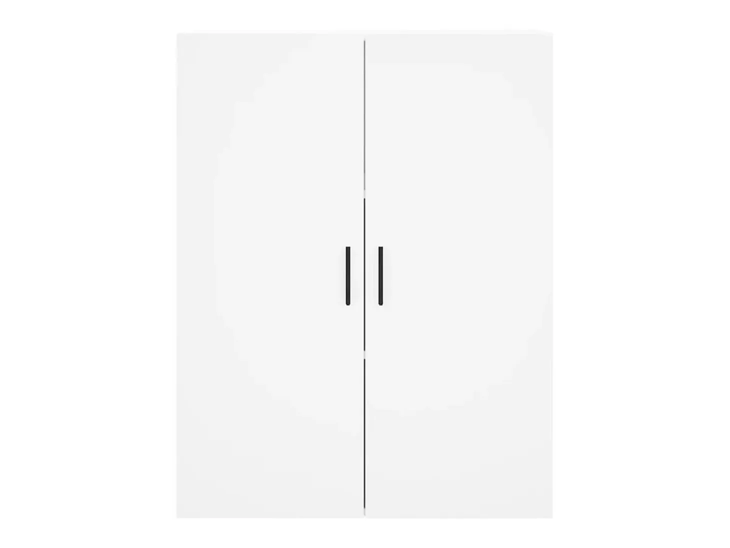 Aparador alto blanco 69,5x34x180 cm Madera contrachapada