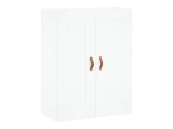 Aparador alto blanco 69,5x34x180 cm Madera contrachapada