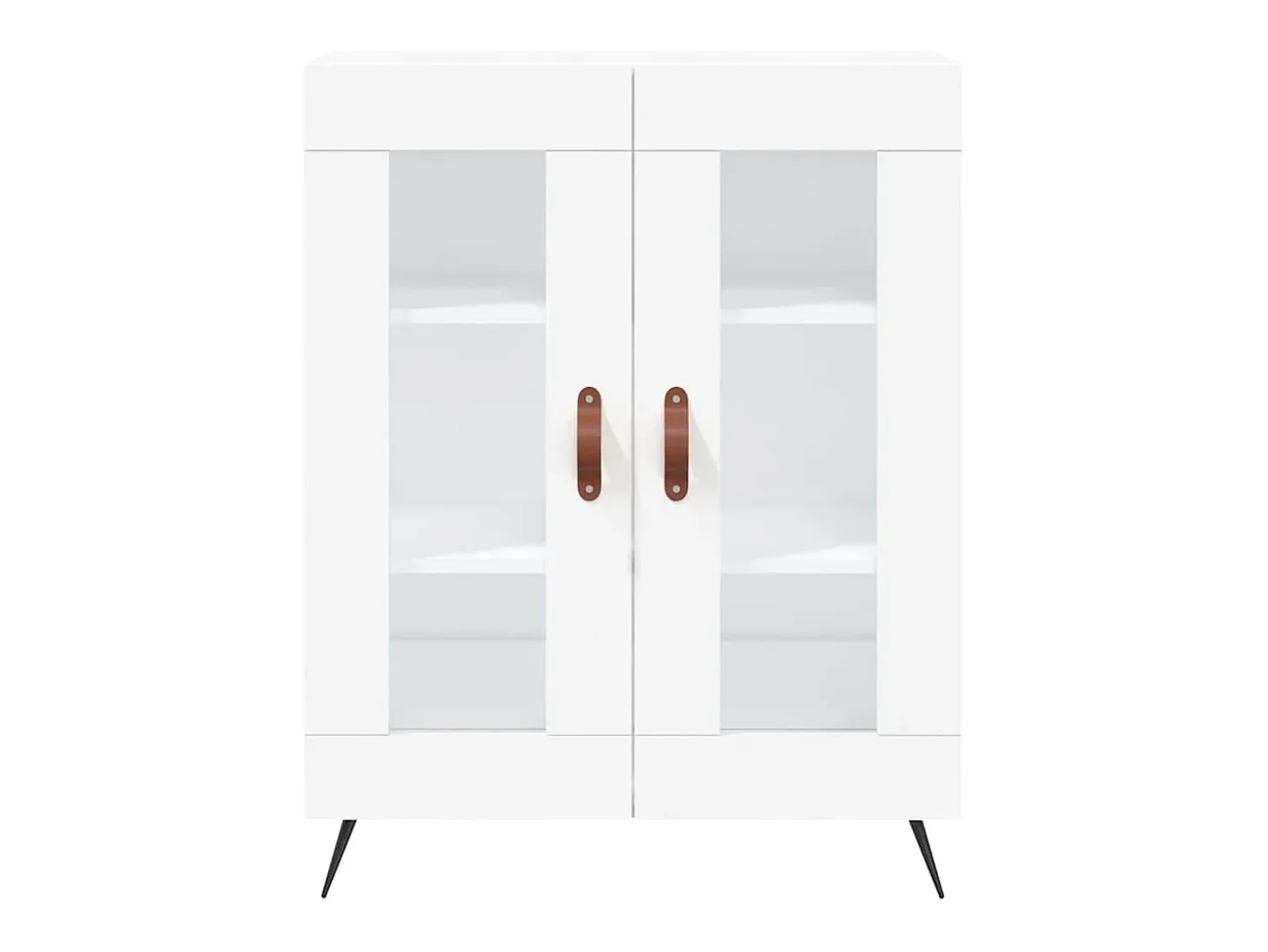 Aparador alto blanco 69,5x34x180 cm Madera contrachapada