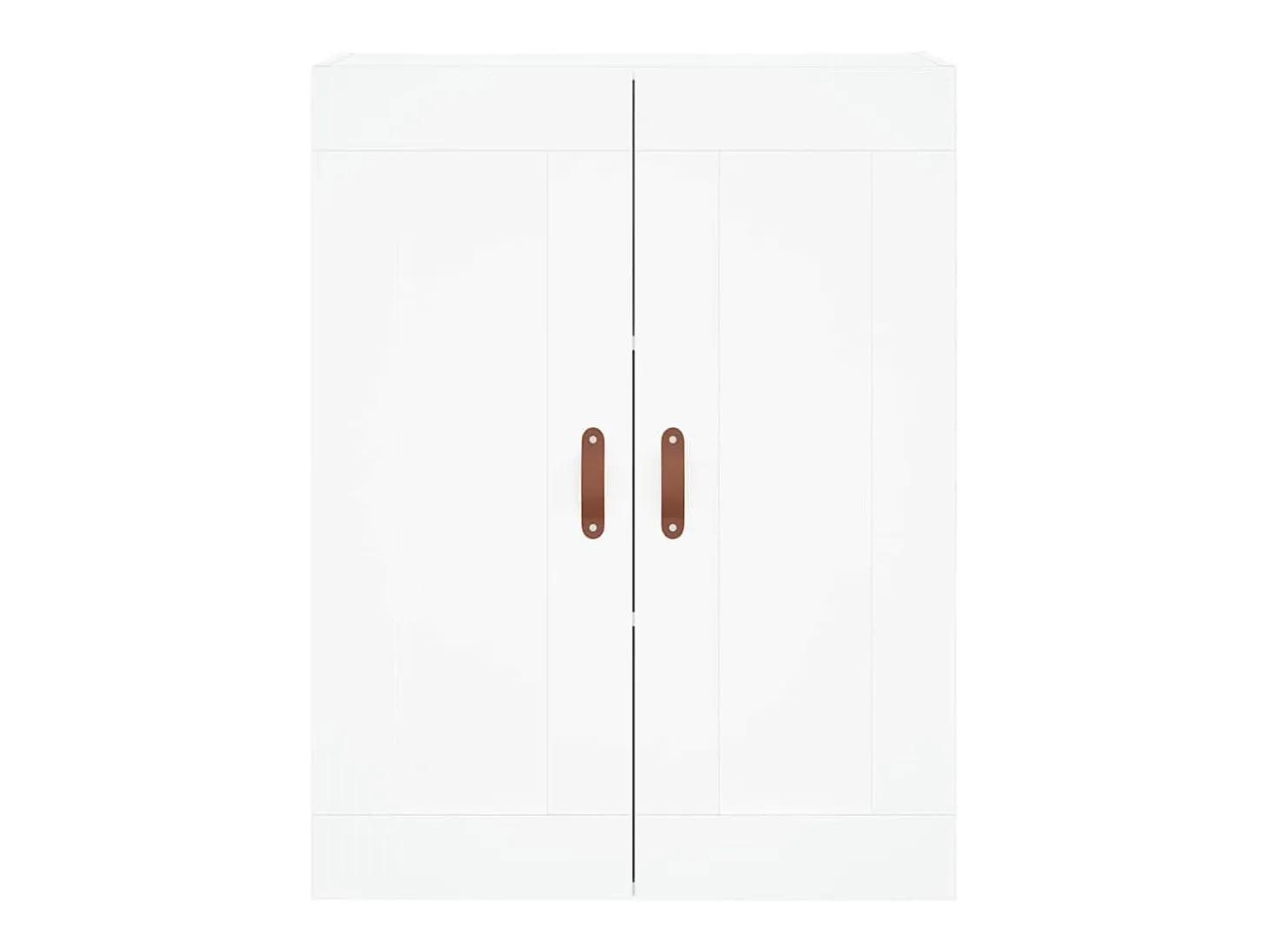 Aparador alto blanco 69,5x34x180 cm Madera contrachapada