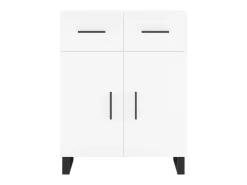 Aparador alto blanco 69,5x34x180 cm Madera contrachapada