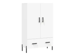 Aparador alto blanco 69,5x31x115 cm madera contrachapada