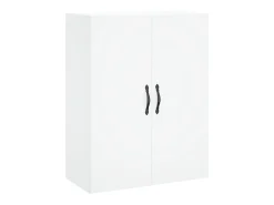 Aparador alto blanco 69,5x34x180 cm Madera contrachapada