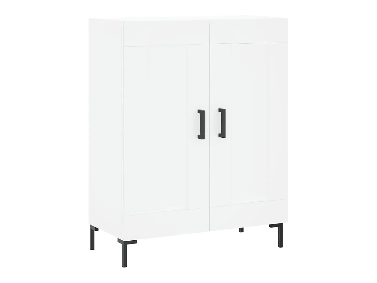 Aparador alto blanco 69,5x34x180 cm Madera contrachapada