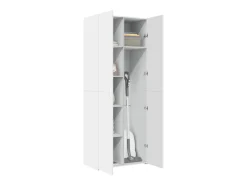 Aparador alto blanco 70x42,5x185 cm madera contrachapada