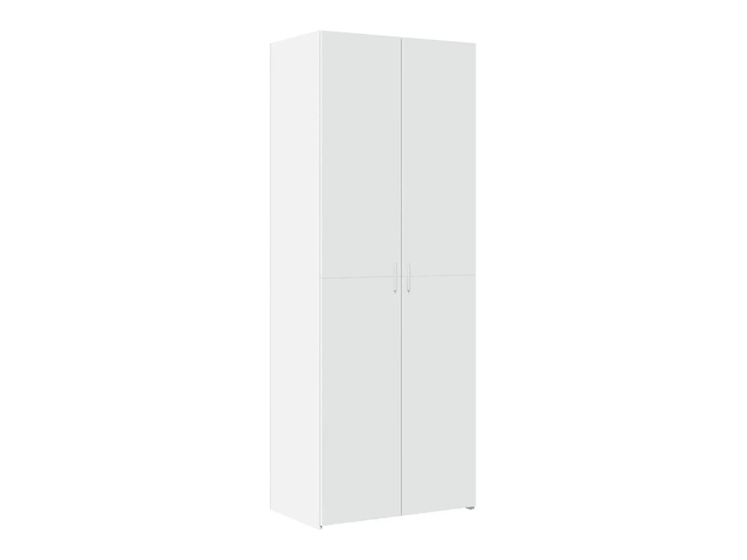 Aparador alto blanco 70x42,5x185 cm madera contrachapada
