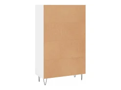 Aparador alto blanco 69,5x31x115 cm madera contrachapada