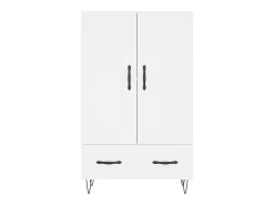 Aparador alto blanco 69,5x31x115 cm madera contrachapada