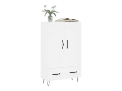 Aparador alto blanco 69,5x31x115 cm madera contrachapada