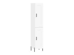 Aparador alto blanco 34,5x34x180 cm Madera contrachapada