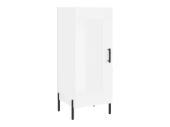 Aparador alto blanco 34,5x34x180 cm Madera contrachapada
