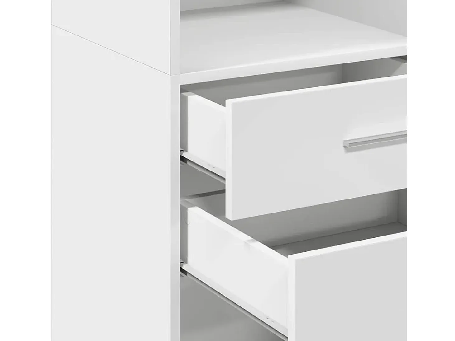 Aparador alto blanco 50x42,5x124 cm madera contrachapada