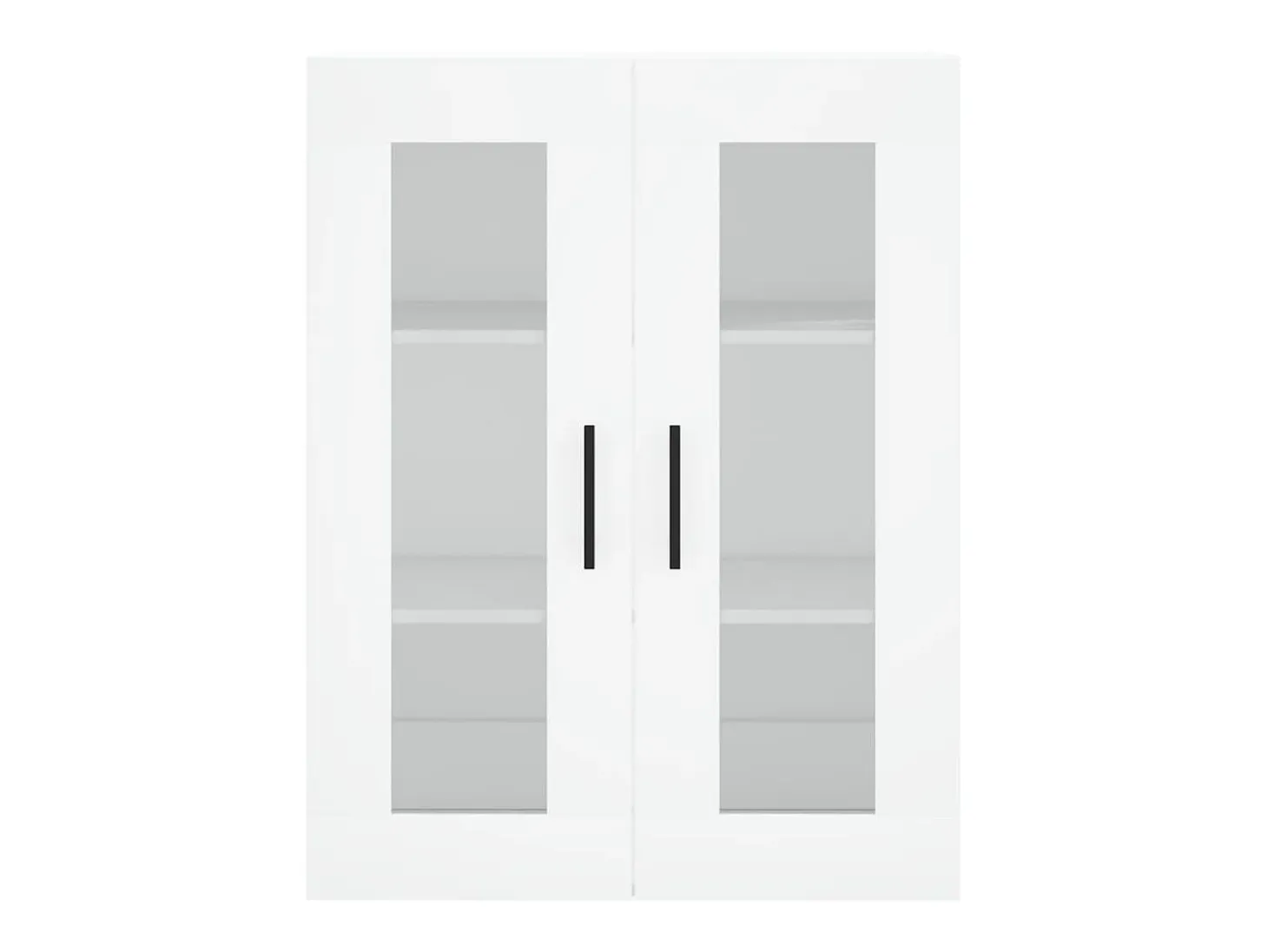 Aparador alto blanco 69,5x34x180 cm Madera contrachapada