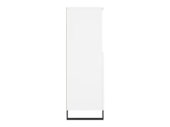 Aparador alto blanco 60x36x110 cm Madera contrachapada