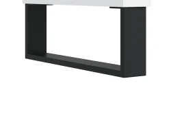 Aparador alto blanco 60x36x110 cm Madera contrachapada