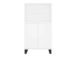 Aparador alto blanco 60x36x110 cm Madera contrachapada