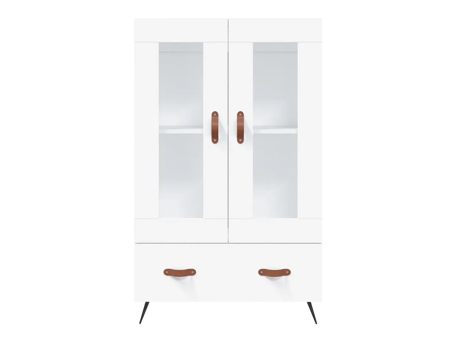 Aparador alto blanco 69,5x31x115 cm madera contrachapada