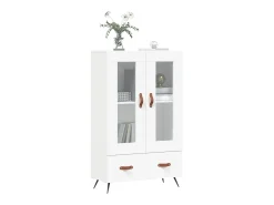Aparador alto blanco 69,5x31x115 cm madera contrachapada