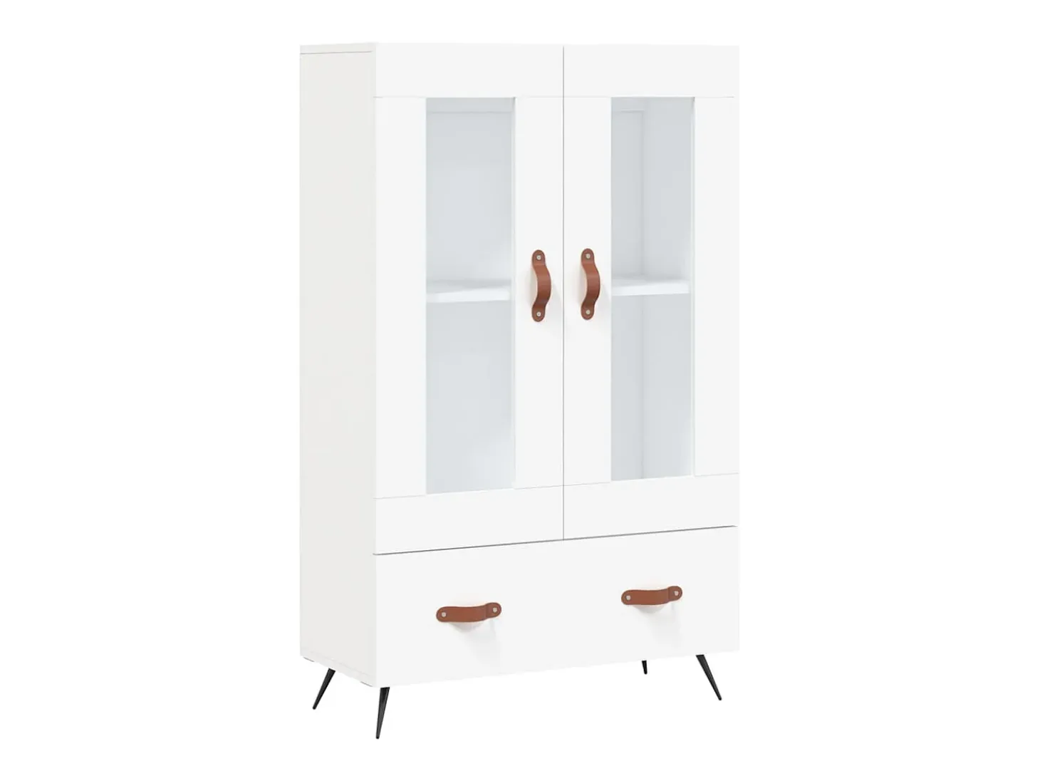 Aparador alto blanco 69,5x31x115 cm madera contrachapada