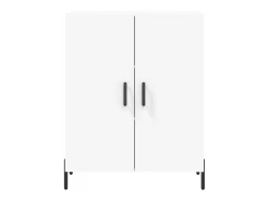 Aparador alto blanco 69,5x34x180 cm Madera contrachapada