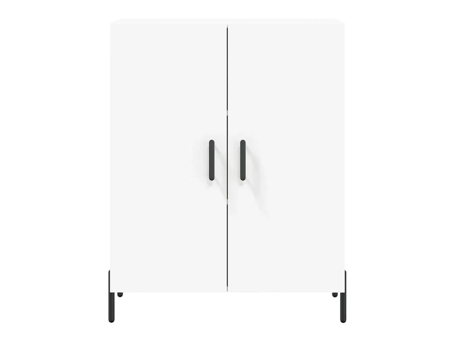 Aparador alto blanco 69,5x34x180 cm Madera contrachapada