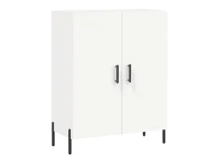 Aparador alto blanco 69,5x34x180 cm Madera contrachapada