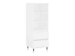 Aparador alto blanco 40x36x110 cm Madera contrachapada