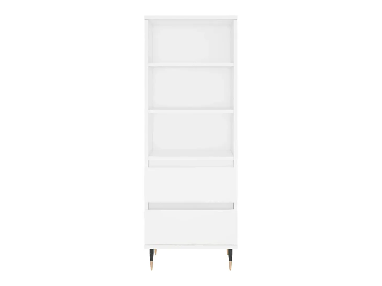 Aparador alto blanco 40x36x110 cm Madera contrachapada