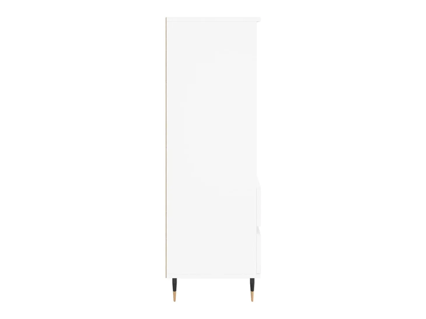 Aparador alto blanco 40x36x110 cm Madera contrachapada