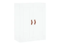 Aparador alto blanco 69,5x34x180 cm Madera contrachapada