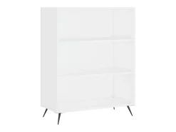 Aparador alto blanco 69,5x34x180 cm Madera contrachapada