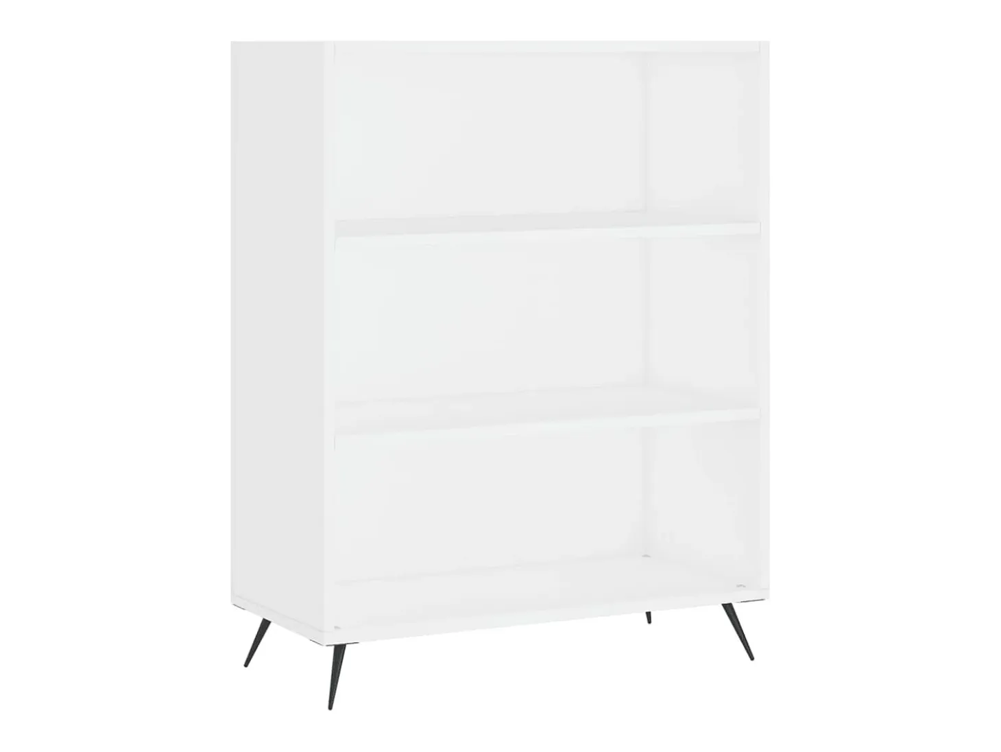 Aparador alto blanco 69,5x34x180 cm Madera contrachapada