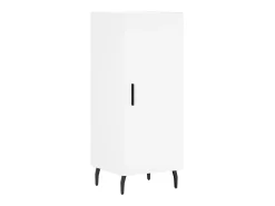 Aparador alto blanco 34,5x34x180 cm Madera contrachapada