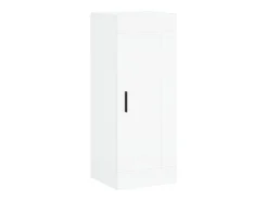 Aparador alto blanco 34,5x34x180 cm Madera contrachapada