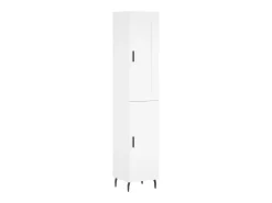 Aparador alto blanco 34,5x34x180 cm Madera contrachapada