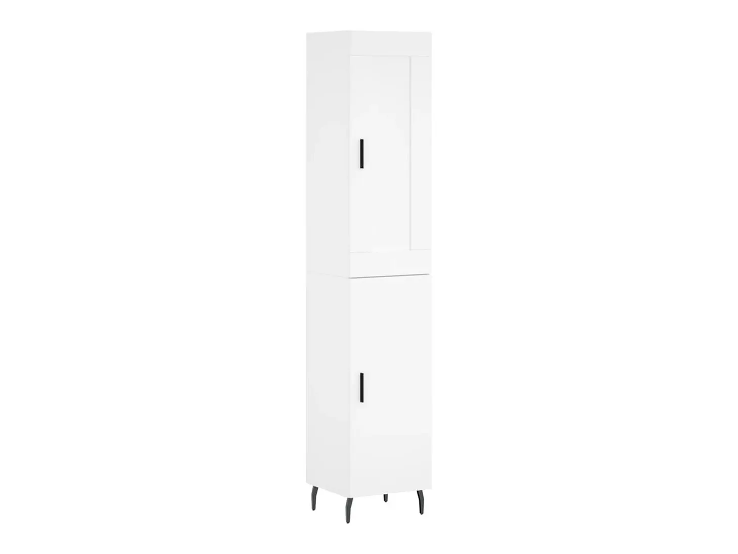 Aparador alto blanco 34,5x34x180 cm Madera contrachapada