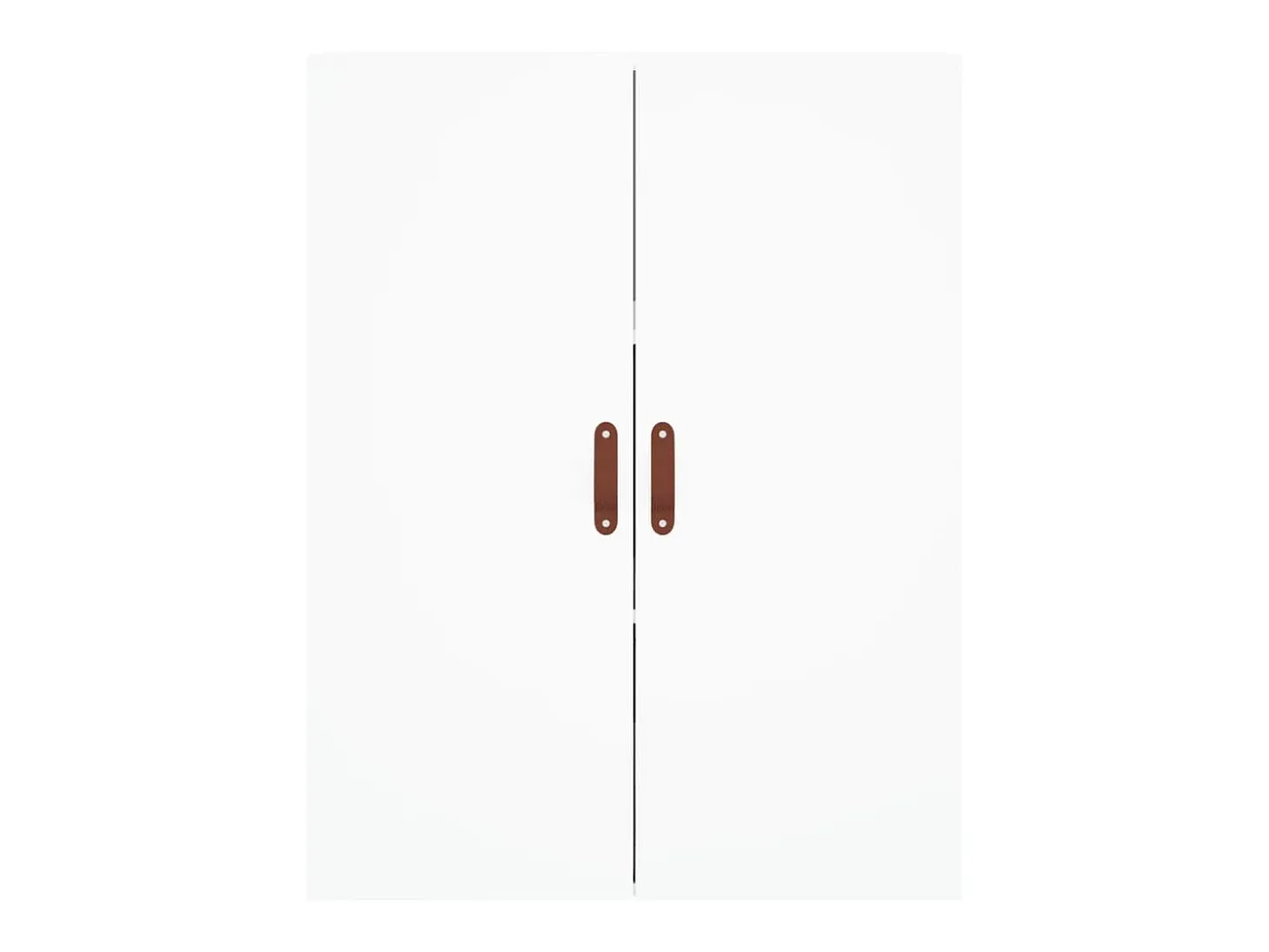 Aparador alto blanco 69,5x34x180 cm Madera contrachapada