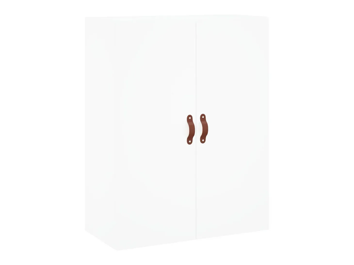 Aparador alto blanco 69,5x34x180 cm Madera contrachapada